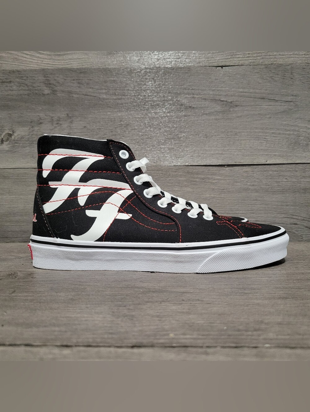 VANS Sk8-Hi x Foo Fighters 25th Anniversary Mens Size 6.5/ Womens 8 Black Shoes